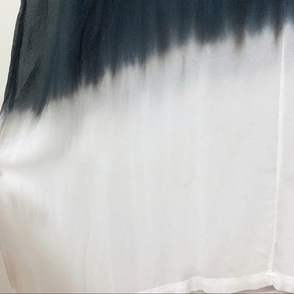 LACAUSA Sheer Maxi Length Ombre Dip Dye Dress Swimsuit Gauzy Coverup US S - Picture 12 of 13